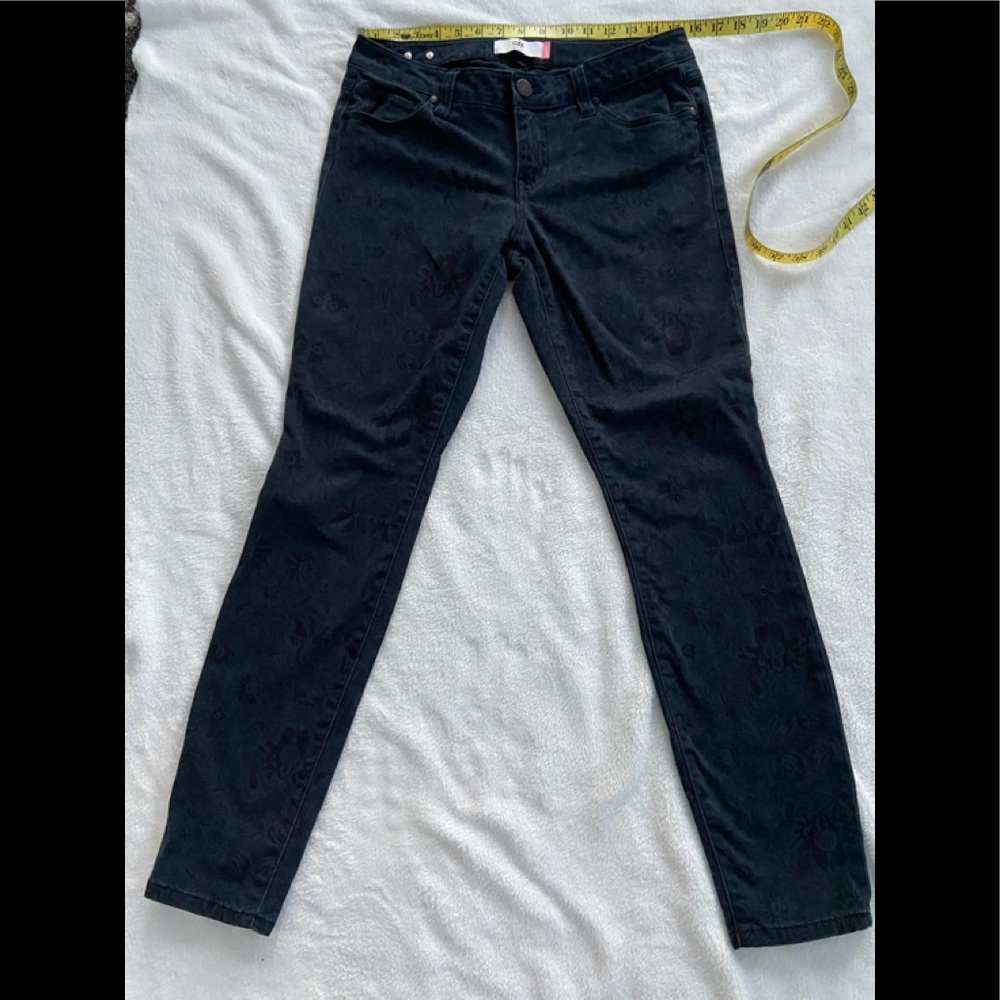 CABi MID RISE SKINNY BLUE LACE JEANS - Picture 2 of 5